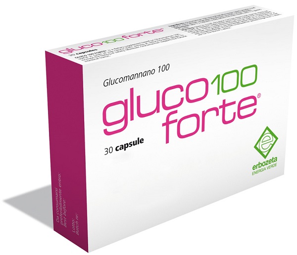 GLUCO 100 FORTE GLUCOMANNANO 100 30 CAPSULE DA 900 MG - Fontenova srl