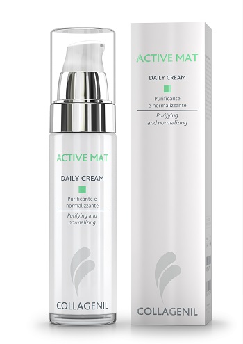 COLLAGENIL ACTIVE MAT DAILY CREAM SEBOREGOLATRICE/PURIFICANTE PER LA PELLE DEL VISO FLACONE 50 ML - Fontenova srl