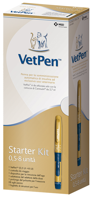 CANINSULIN VET PEN 8 UI STARTER KIT - Fontenova srl