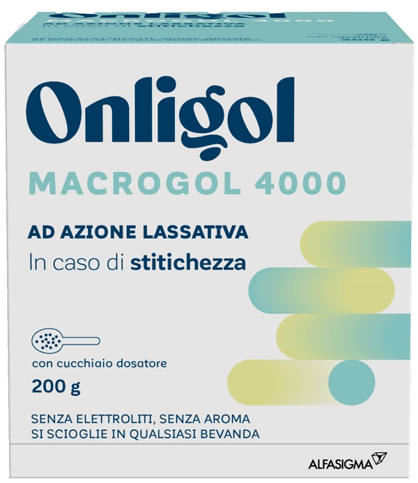 ONLIGOL MACROGOL 4000 200 G CON CUCCHIAINO DOSATORE SENZA ZUCCHERO - Fontenova srl