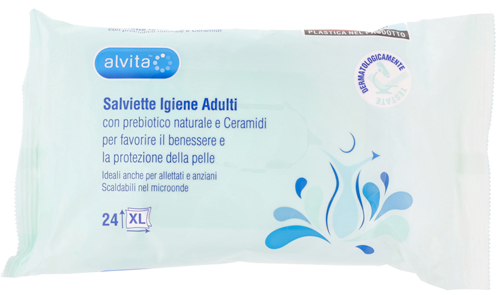 ALVITA SALVIETTE IGIENE ADULTI 24 PEZZI - Fontenova srl