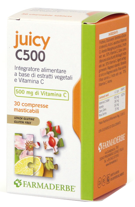 JUICY C500 30 COMPRESSE MASTICABILI - Fontenova srl