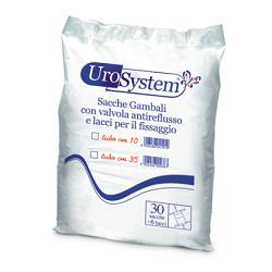 SACCA DI DRENAGGIO DA GAMBA PER INCONTINENZA UROSYSTEM TUBO 35 CM 30 PEZZI - Fontenova srl