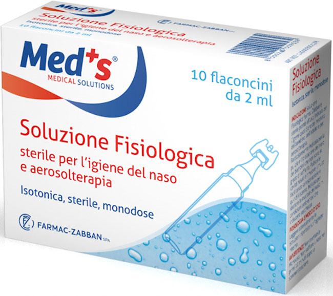 SOLUZIONE FISIOLOGICA MEDS STERILE ASTX10 FL 2ML - Fontenova srl