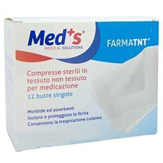 GARZA COMPRESSA MEDS TESSUTO NON TESSUTO PEEL OPEN 7,5X7,5CM 12 PEZZI - Fontenova srl