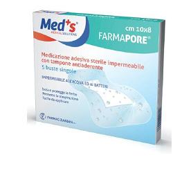 MEDICAZIONE MEDS PORE ADESIVA IMPERMEABILE 5X7CM 5 PEZZI - Fontenova srl