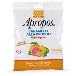 APROPOS CARAMELLE ALLA PROPOLI GUSTO AGRUMI 50 G - Fontenova srl