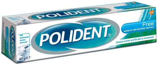 POLIDENT FREE ADESIVO PER PROTESI DENTARIA 40 G - Fontenova srl