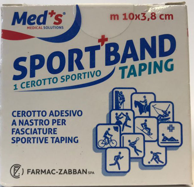 CEROTTO MEDS TELA BIANCA SPORTIVO 1000X3,8 CM - Fontenova srl