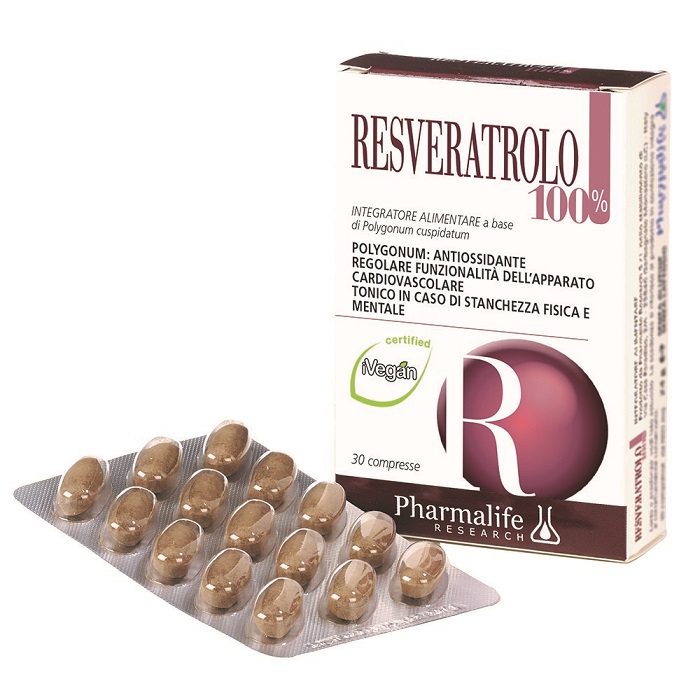 RESVERATROLO 100% 30 COMPRESSE - Fontenova srl