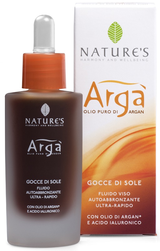 ARGA' GOCCE DI SOLE VISO FLUIDO AUTOABBRONZANTE 30 ML NATURE'S - Fontenova srl