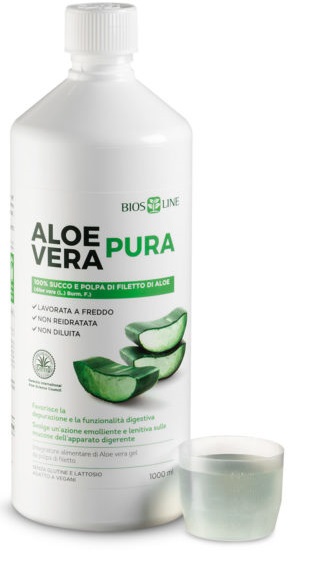 BIOSLINE ALOE VERA SUCCO POLPA 1 LITRO - Fontenova srl