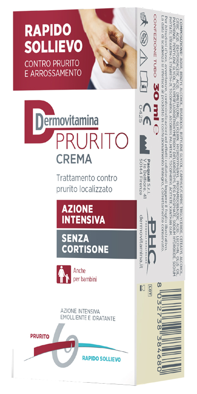 DERMOVITAMINA PRURITO CREMA AZIONE INTENSIVA SENZA CORTISONE 30 ML - Fontenova srl