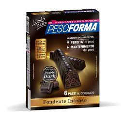 PESOFORMA BARRETTA DOUBLE DARK 6 PASTI 12 X 31 G - Fontenova srl