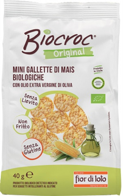 BIOCROC MINI GALLETTE MAIS BIO 40 G - Fontenova srl