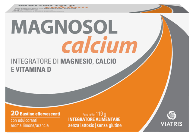 MAGNOSOL CALCIUM POLVERE EFFERVESCENTE 20 BUSTINE - Fontenova srl
