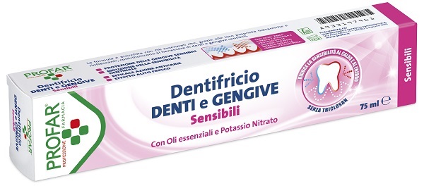 DENTIFRICIO DENTI E GENGIVE SENSIBILI 75 ML PROFAR - Fontenova srl