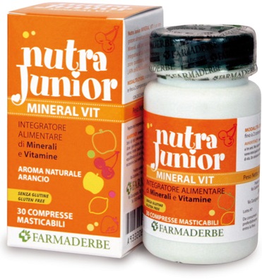 NUTRA JUNIOR MINERAL VITAMINE 30 COMPRESSE 45 G - Fontenova srl