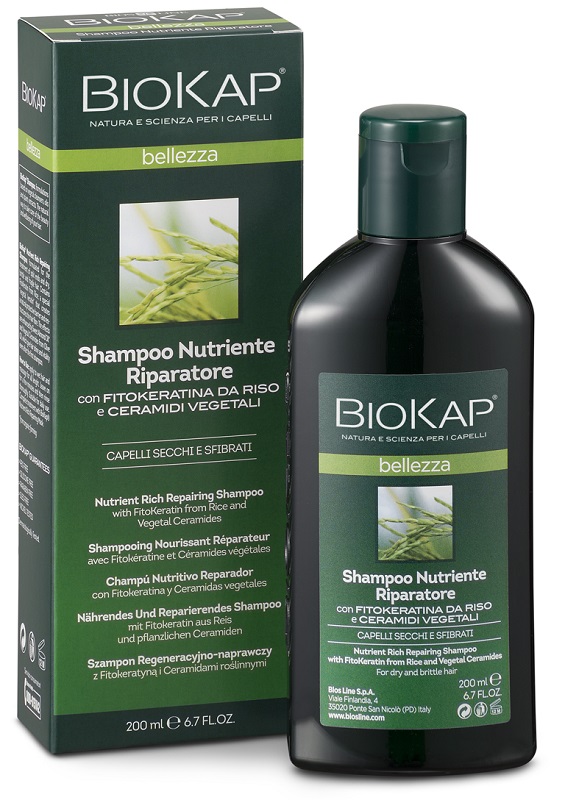 BIOKAP BELLEZZA SHAMPOO NUTRIENTE/RIPARATORE 200 ML BIOSLINE - Fontenova srl