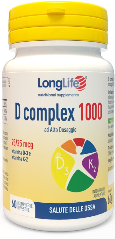 LONGLIFE D COMPLEX 1000 60 COMPRESSE - Fontenova srl