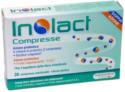 INOLACT 20 COMPRESSE MASTICABILI - Fontenova srl