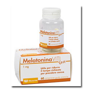 MELATONINA VITI FAST 1MG 60 COMPRESSE GUSTO ARANCIA - Fontenova srl