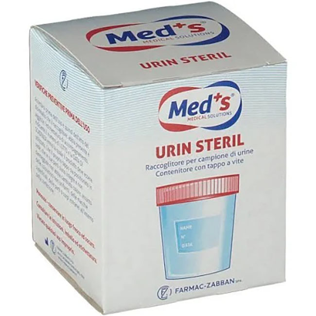 CONTENITORE MEDS URINA STERILE SOTTOVUOTO 120 ML - Fontenova srl