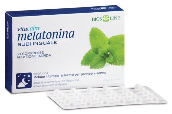 BIOS LINE VITACALM MELATONINA SUBLINGUALE 60 COMPRESSE 1 MG - Fontenova srl