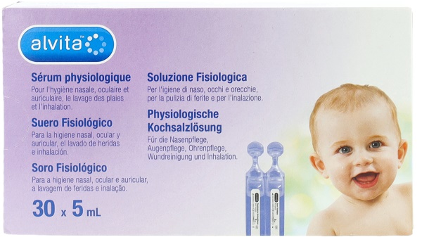 SOLUZIONE FISIOLOGICA ALVITA 30 FIALE X 5 ML - Fontenova srl