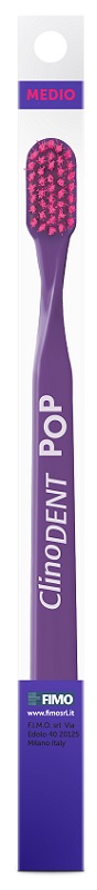 CLINODENT POP VIOLA SPAZZOLINO DA DENTI MEDIO - Fontenova srl