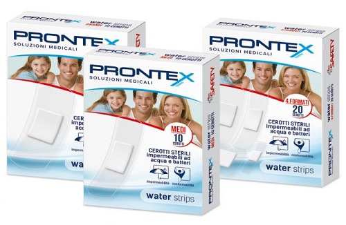 CEROTTO PRONTEX WATER STRIPS ASSORTITO 20 PEZZI - Fontenova srl