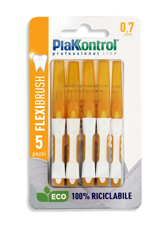 PLAKKONTROL SCOVOLINO INTERDENTALE FLEXI BRUSH07 BLISTER 5 PEZZI - Fontenova srl