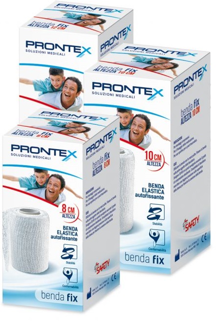 BENDA ELASTICA PRONTEX FIX AUTOFISSANTE 12 CM DI ALTEZZA PER4 METRI IN ESTENSIONE 1 PEZZO - Fontenova srl