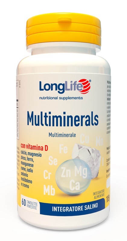 LONGLIFE MULTIMINERALS 60 TAVOLETTE RIVESTITE - Fontenova srl