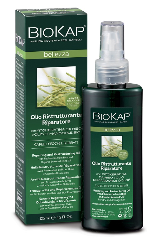 BIOKAP BELLEZZA OLIO RISTRUTTURANTE RIPARATORE 125 ML BIOSLINE - Fontenova srl