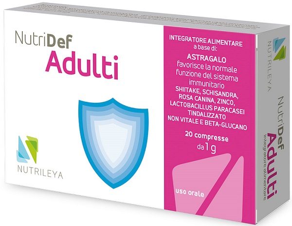 NUTRIDEF ADULTI 20 COMPRESSE - Fontenova srl