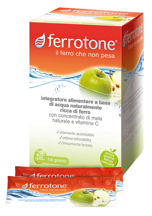 FERROTONE APPLE 28 SACCHETTI 25 ML - Fontenova srl