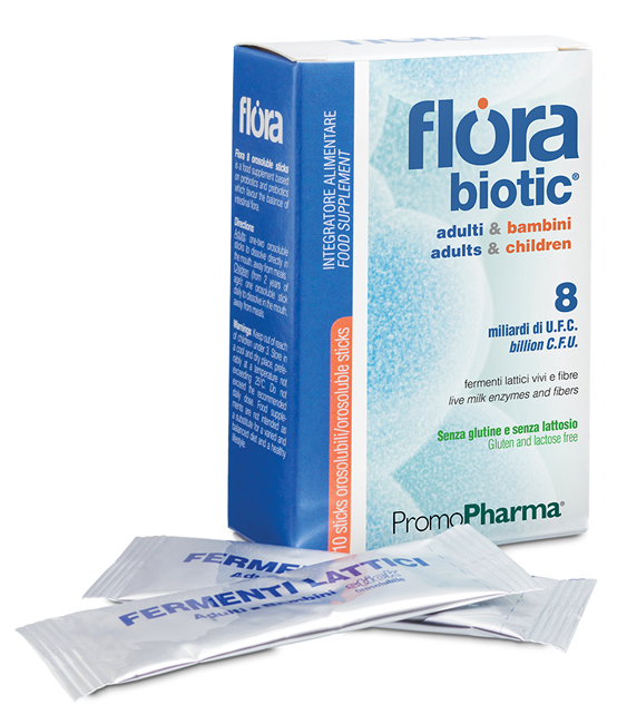 FLORA 8 10 STICK OROSOLUBILI ADULTI E BAMBINI - Fontenova srl