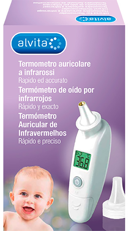ALVITA TERMOMETRO AURICOLARE A INFRAROSSI - Fontenova srl