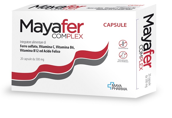MAYAFER COMPLEX 20 CAPSULE SENZA GLUTINE NATURALMENTE PRIVO DI LATTOSIO - Fontenova srl