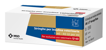 SIRINGA INSULINA USO VETERINARIO MSD-AH 30 SIRINGHE 40 UI/ML - Fontenova srl