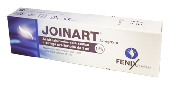 SIRINGA INTRA-ARTICOLARE JOINART ACIDO IALURONICO 1,6% 2 ML 3 PEZZI - Fontenova srl