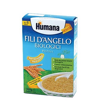 HUMANA FILI D'ANGELO PASTINA BIOLOGICA 320 G - Fontenova srl