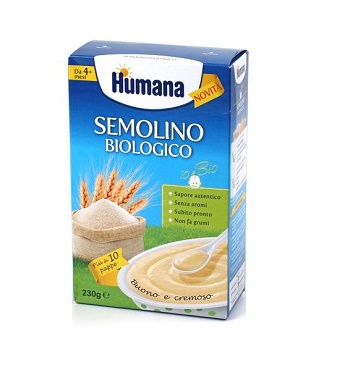 HUMANA SEMOLINO BIOLOGICO 230 G - Fontenova srl