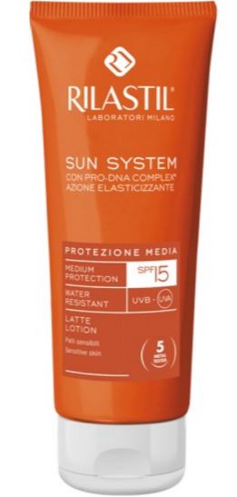 RILASTIL SUN SYSTEM PHOTO PROTECTION THERAPY SPF15 LATTE 100 ML - Fontenova srl