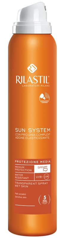 RILASTIL SUN SYSTEM PHOTO PROTECTION THERAPY SPF15 TRANSPARENT SPRAY 200 ML - Fontenova srl