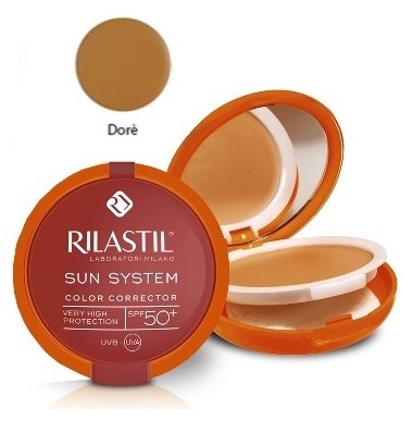 RILASTIL SUN SYSTEM PHOTO PROTECTION THERAPY SPF50+ COMPATTO DORE' 10 ML - Fontenova srl