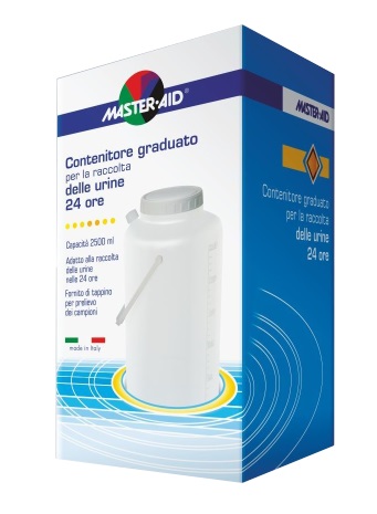CONTENITORE RACCOLTA URINA MASTER-AID 24 H 2500 ML - Fontenova srl