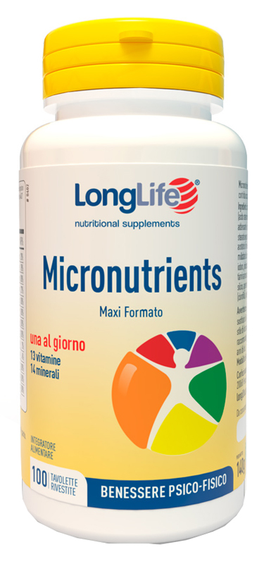 LONGLIFE MICRONUTRIENTS 100 TAVOLETTE RIVESTITE - Fontenova srl