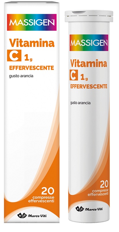 MASSIGEN VITAMINA C 1G EFFERVESCENTE 20 COMPRESSE - Fontenova srl